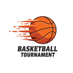 Basketball icon. Creative drawing. Basketball ball in graphic style for tournament or club