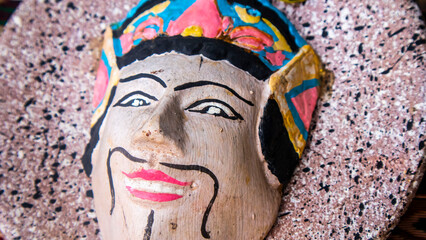 traditional Javanese masks made of pottery © Salouw