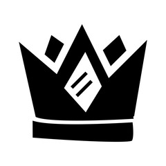 black crown isolated on white background