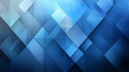 Fototapeta premium Abstract geometric art with blue color pattern and modern design background