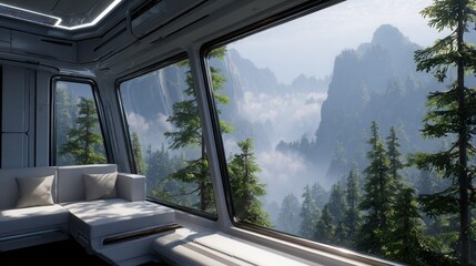 view from the train window