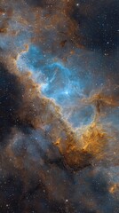 Obraz premium Cosmic Nebulae Displaying Vibrant Colors