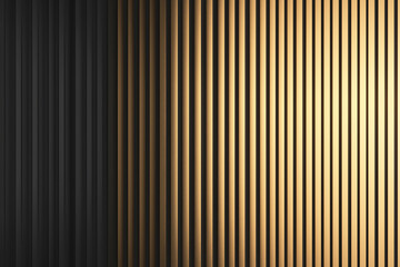 Fototapeta premium Abstract pattern of striped lines contrasting light and shadow in modern design
