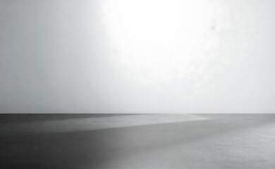 Fototapeta premium Minimalist Product Photography Backgrounds Featuring Empty Rooms, Shadows, and Neon Lighting for Stunning Visual Displays in Black and White 