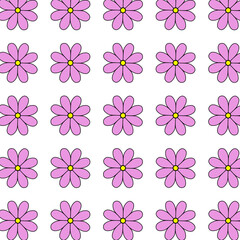 Fabric pattern: pink floral pattern