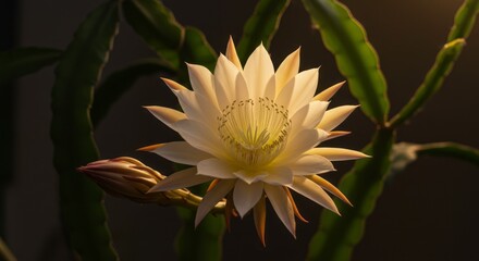 Queen of the Night Flower in Full Bloom