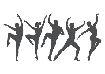 Dancing Figure Silhouette, silhouette, vector, people, woman, dance, dancing, athlete, action, silhouettes, dancer.