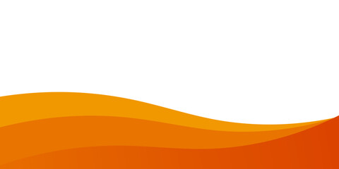 orange line background curve element with white space for text and message design, overlapping layers. Dynamic shapes composition eps 10.