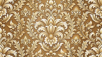 Ornate Floral Damask Pattern &ndash; Elegant Seamless Decorative Design
