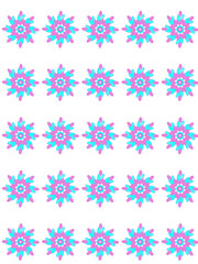 Pattern of blue-pink fabric