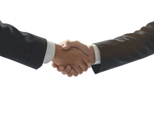  Fantasy Firm Handshake with Glowing Light – Surreal PNG