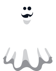 vector illustration of ghost