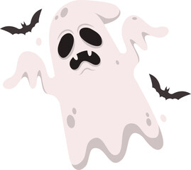 vector illustration of ghost