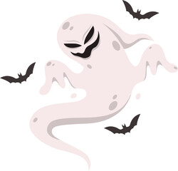 vector illustration of ghost