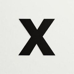 Obraz premium A bold red cross mark symbol for a tic tac toe game is an illustration of a cancel button icon