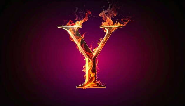 Elegant and dramatic stylized letter Y – artistic ornamental typography with graceful curves, refined calligraphy design for luxury branding, monogram logos, posters, and creative artwork.