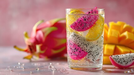 Refreshing Sparkling Water in a Clean Glass