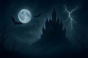 Fototapeta premium Gothic Castle on the Hill