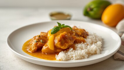 Golden Glaze Delight. A Culinary Composition of Textures and Tones, Enhanced by Light.