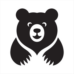 bear vector silhouette sketch art logo design collections