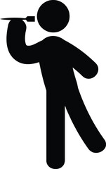 Target & Goal Line Icons Set. Mission Success, Achievement, Crosshair, Arrow & Shooting Editable Stroke Vector Illustration.