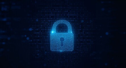 Numeric Padlock Shield, Guarded by Bytes and Shadows Digital Fortress.