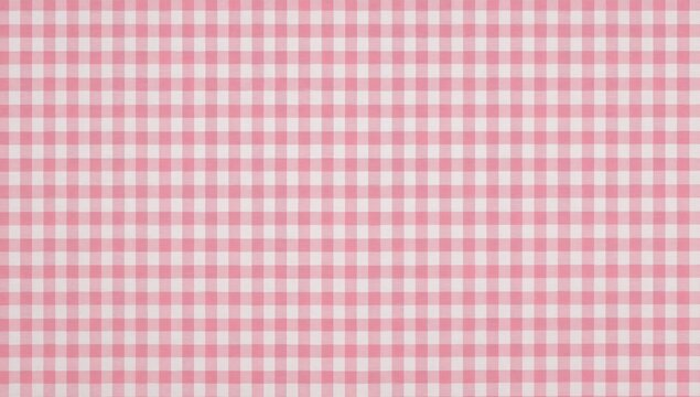 Rose, Pink, and White Interwoven a Pattern of Textile Fibers in a SquareLike Configuration.