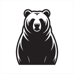 bear vector silhouette sketch art logo design collections