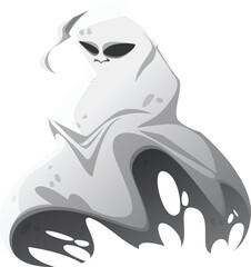 vector illustration of ghost