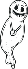 vector illustration of ghost