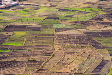 rural landscape with farm, Madagascar