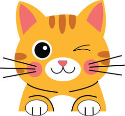 Vector Illustration of a Cute Cat