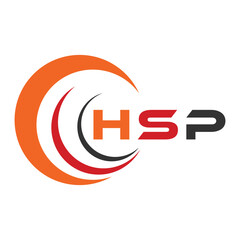 HSP letter design. HSP letter technology logo design. HSP Monogram logo design for an entrepreneur and business.