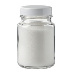 White Glitter in Glass Jar: Craft Supply, Sparkle, DIY