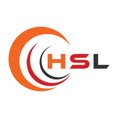 HSL letter design. HSL letter technology logo design. HSL Monogram logo design for an entrepreneur and business.
