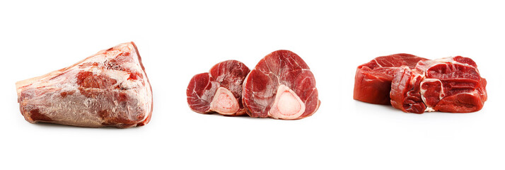 Beef Shank and Shin Trio Featuring Whole, Bone-In, and Boneless Cuts for Stews and Braising