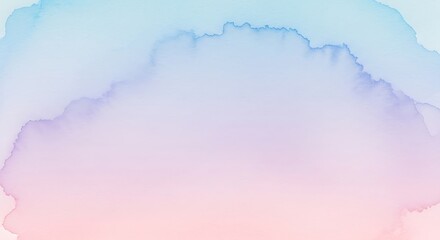 Abstract Watercolor Background with Pastel Pink Blue and Purple Blends and Subtle Textures