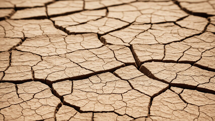 Cracked mud texture, dry land, arid landscape, drought, climate change, environmental crisis, global warming, desert