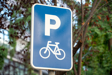 bicycle parking sign