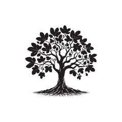 Fototapeta premium Fig tree Vector (4).eps