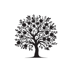 Obraz premium Plum tree Vector (1).eps