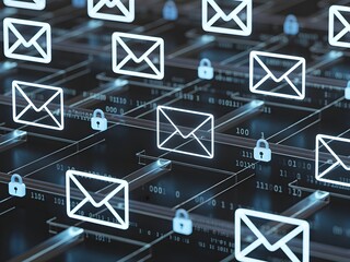 "Secure Email Communication in a Digital Network"