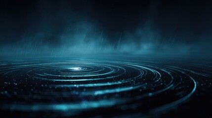 Fototapeta premium a dark blue background with a spiral and a light