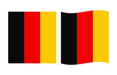 Fototapeta premium Germany flag illustration isolated on transparent background