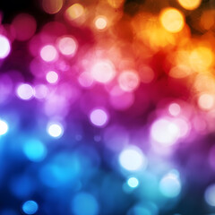 Vibrant Abstract Bokeh Lights Background