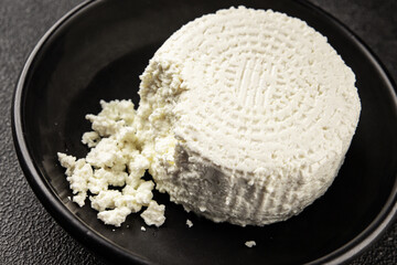 Cottage cheese fermented milk product portion size natural product tasty snack fresh delicious...