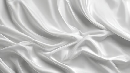 Obraz premium a white fabric with a very large amount of folds