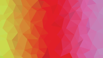 Obraz premium Geometric low poly background gradient from yellow to pink abstract