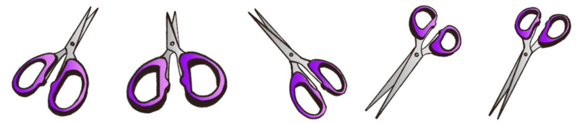 Editable Scissors PNG for Scrapbooking, DIY, and Creative Design