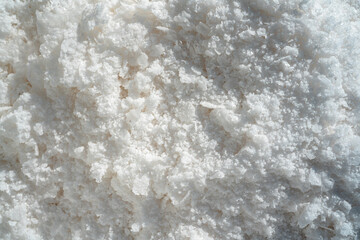 Natural Crystalline Sea Salt Close-Up Texture Background Image